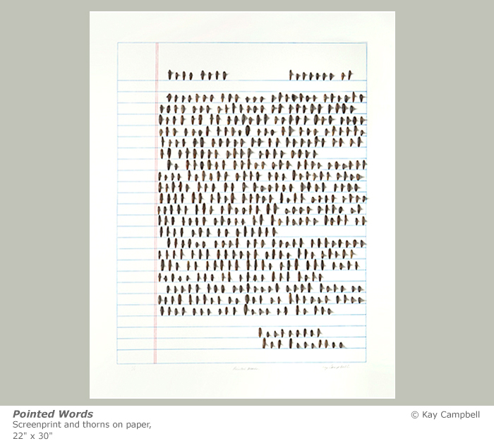 Artwork: Pointed Words